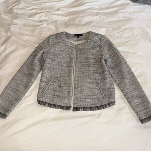 Light Blue Boucle Jacket